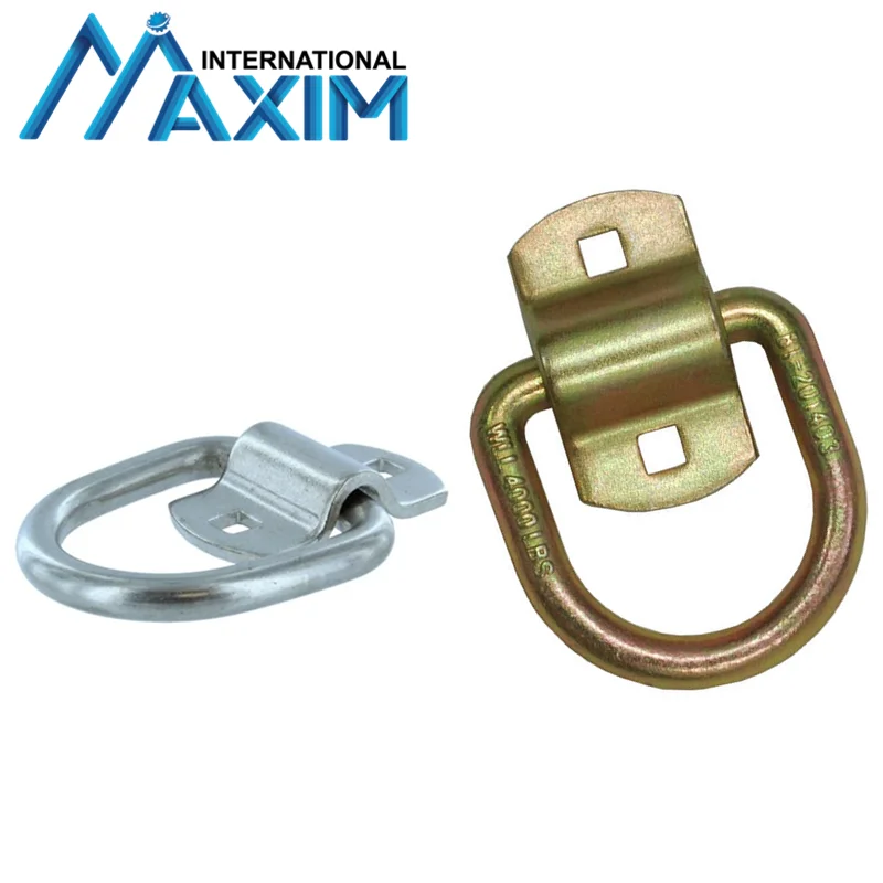 Tie Down Forged Steel Bolt Type Weld on D Ring for Flatbed Truck Trailer