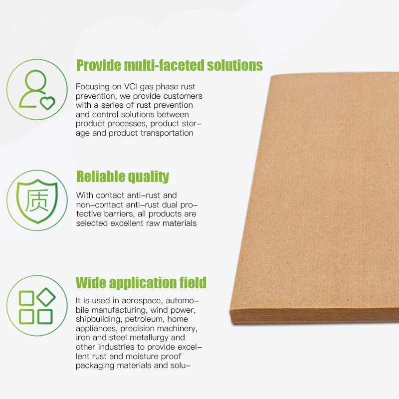 High Quality Anti-Corrosion Paper Vci Vapor Phase Craft Packaging Paper Rustproof Anti Corrosion Steel Wrapping Paper