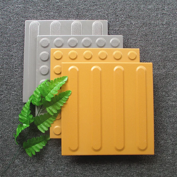 Yellow Porcelain Floor Road Sidewalk Ceramic Tactile Tile And Blind Brick Guide Tile