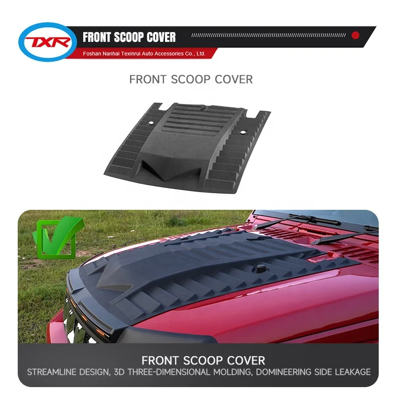 Auto Exterior Accessories Streamer Light Bonnet Guard Hood Scoop Cover Rear Spoiler for Beijing BJ40 L C PLUS 2020-