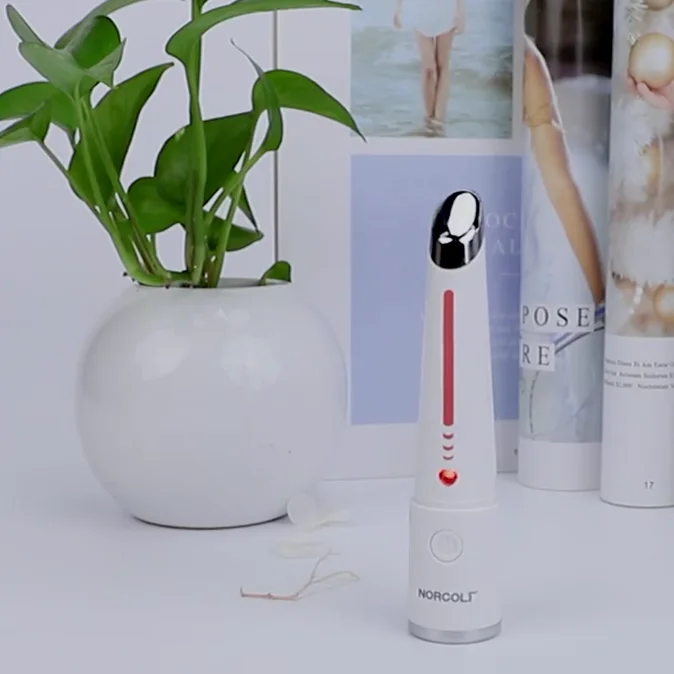 Уход за кожей темный круг удаление EMS микроток вибрации красный свет глаз массаж ручка