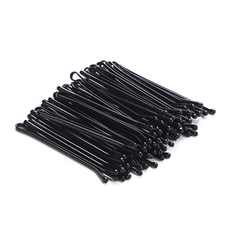 Factory Wholesale Black U Shaped Bobby Pins Metal Hair Pins Waved Hair Clips for Women