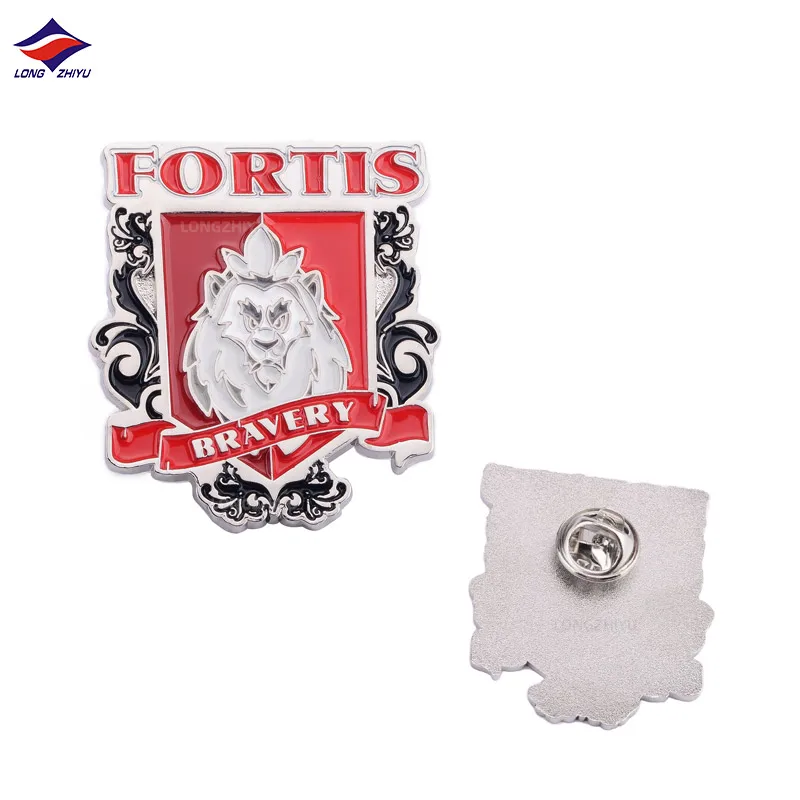 Longzhiyu professional zinc alloy pins supplier high quality custom badges logo soft enamel wholesale metal lapel pin badge