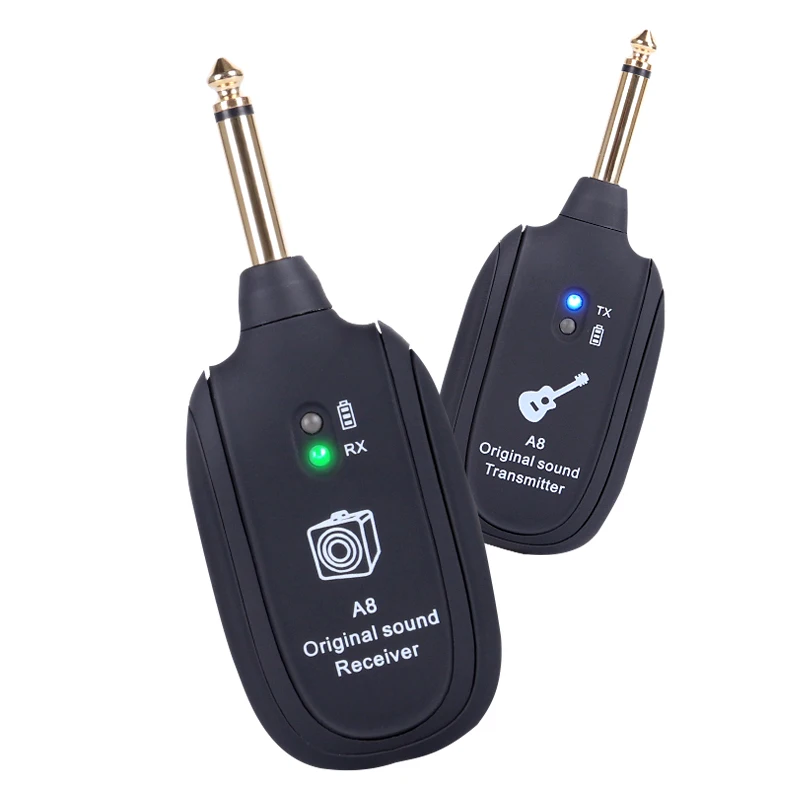 Wholesale professional musical instrument guitar wireless connector A8 effective transmission distance 30 meters