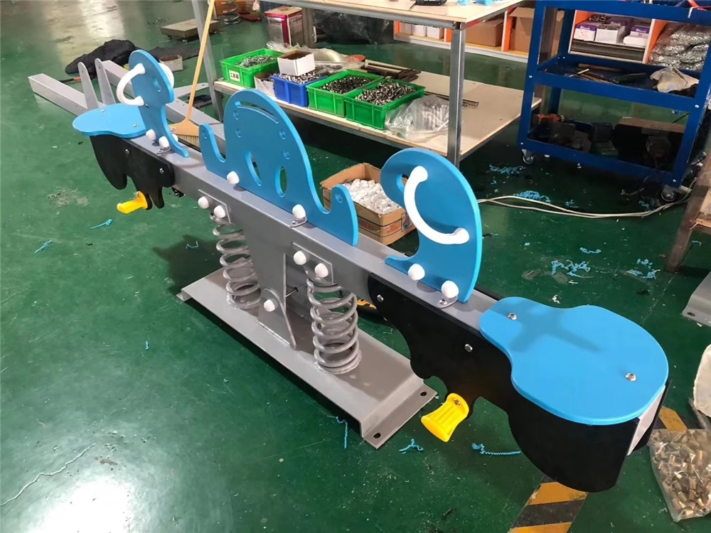 
Hot Selling Inclusive Play Centers Metal Toddler Toy Animal Rocker For Small Yards 