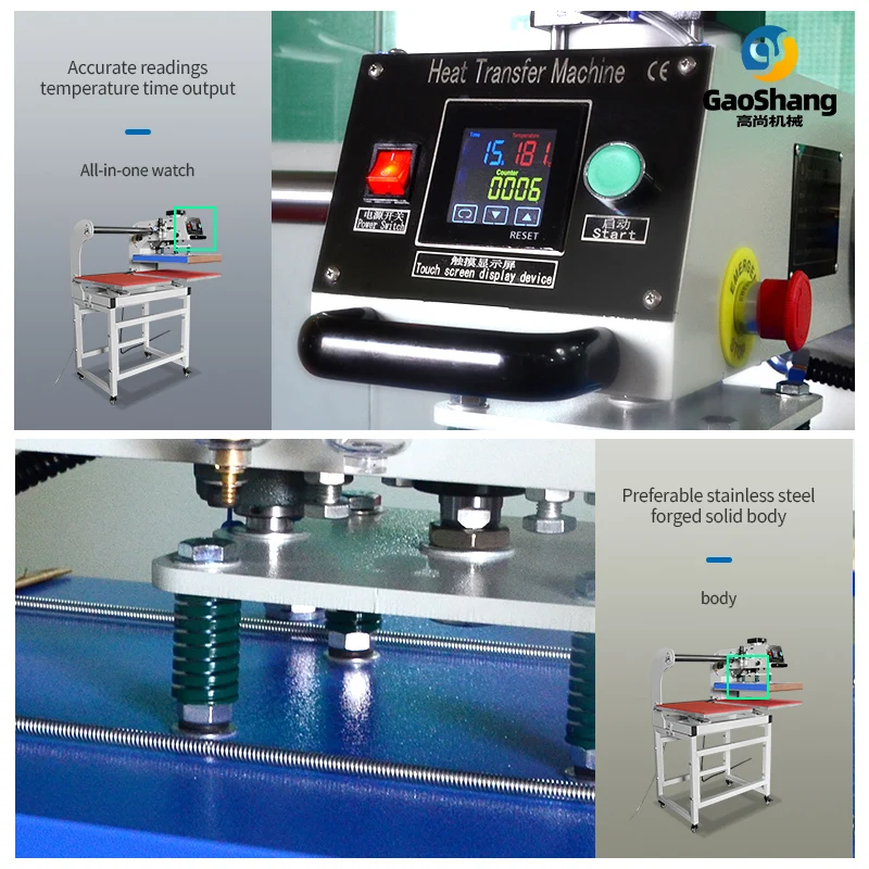 Factory  Custom  Dual Station Automatic  Heat Press Machine 40*60cm Heat Press Machine  Logo Print For T shirt Clothing