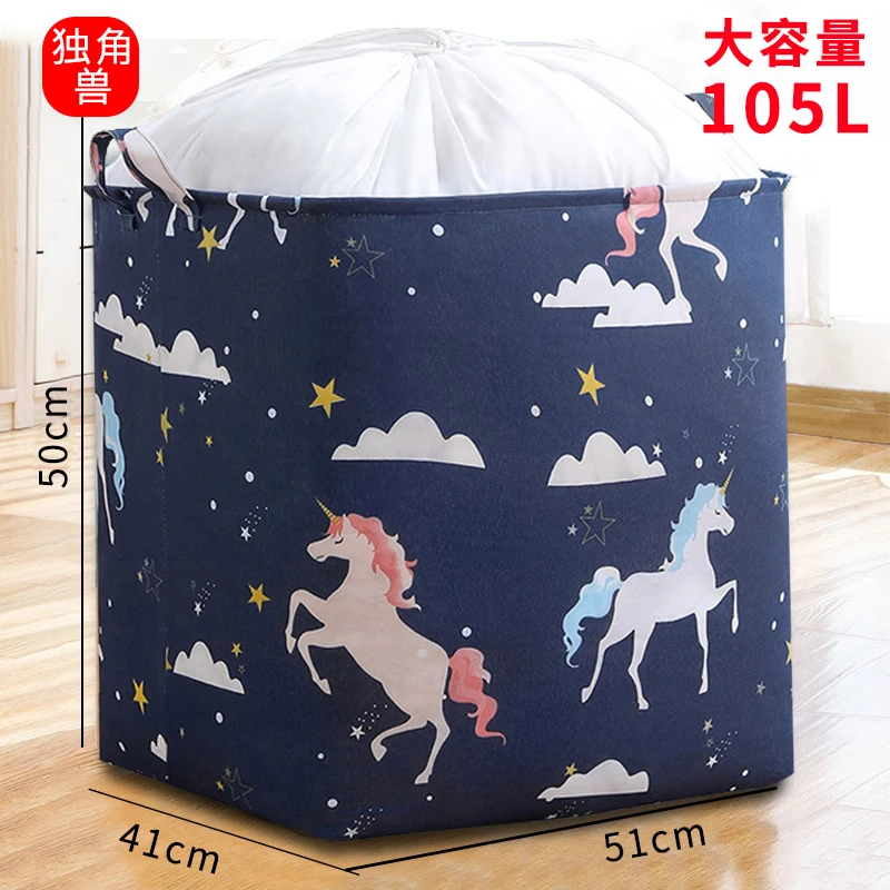 Jumbo waterproof Storage Bag for Closet King Comforter, pillow, quilt, bedding, Clothes, Blanket Organizers with Carry Handles