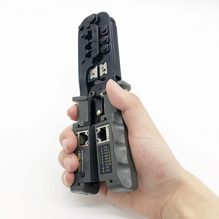 4 в 1 сетевой Кабельный резак инструмент для резки проволоки cimper 4P/6P/8P RJ11 RJ12 RJ45 с тестером кабеля