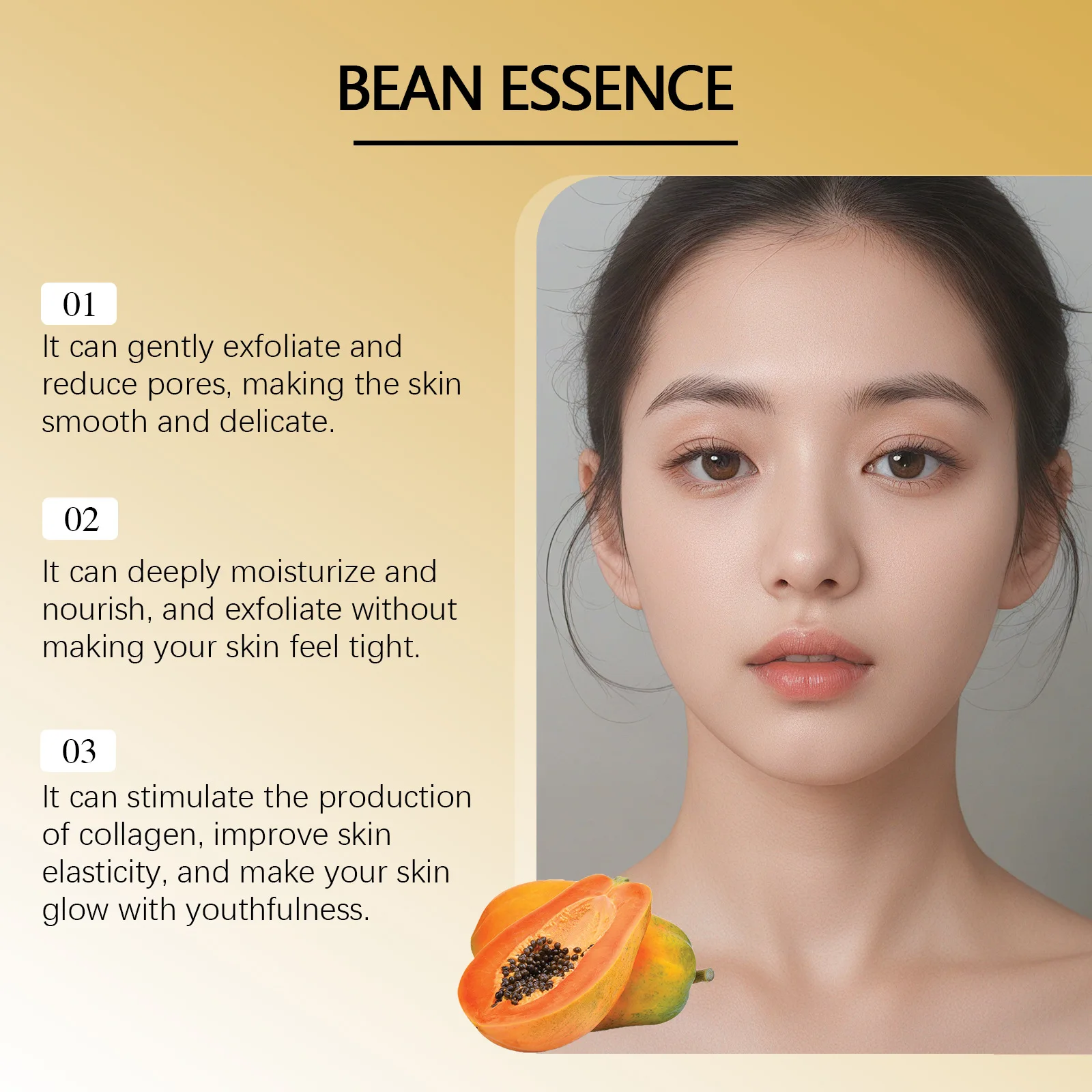 OEM Bean Serum For Remove Old Dead Skin Cells,Improve Skin Texture And Make the skin softer