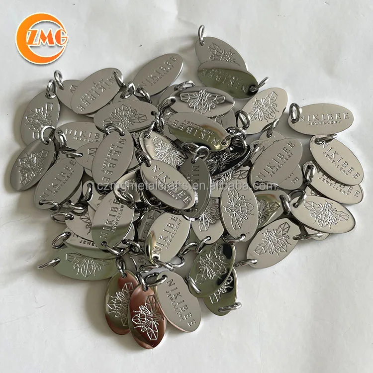 hot sale personalized engraved stainless steel jewelry tags