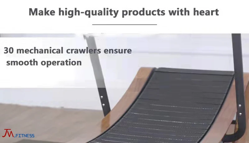 Stable quality non motorized wooden curved treadmill non electric running machine unpowered wood curve treadmill