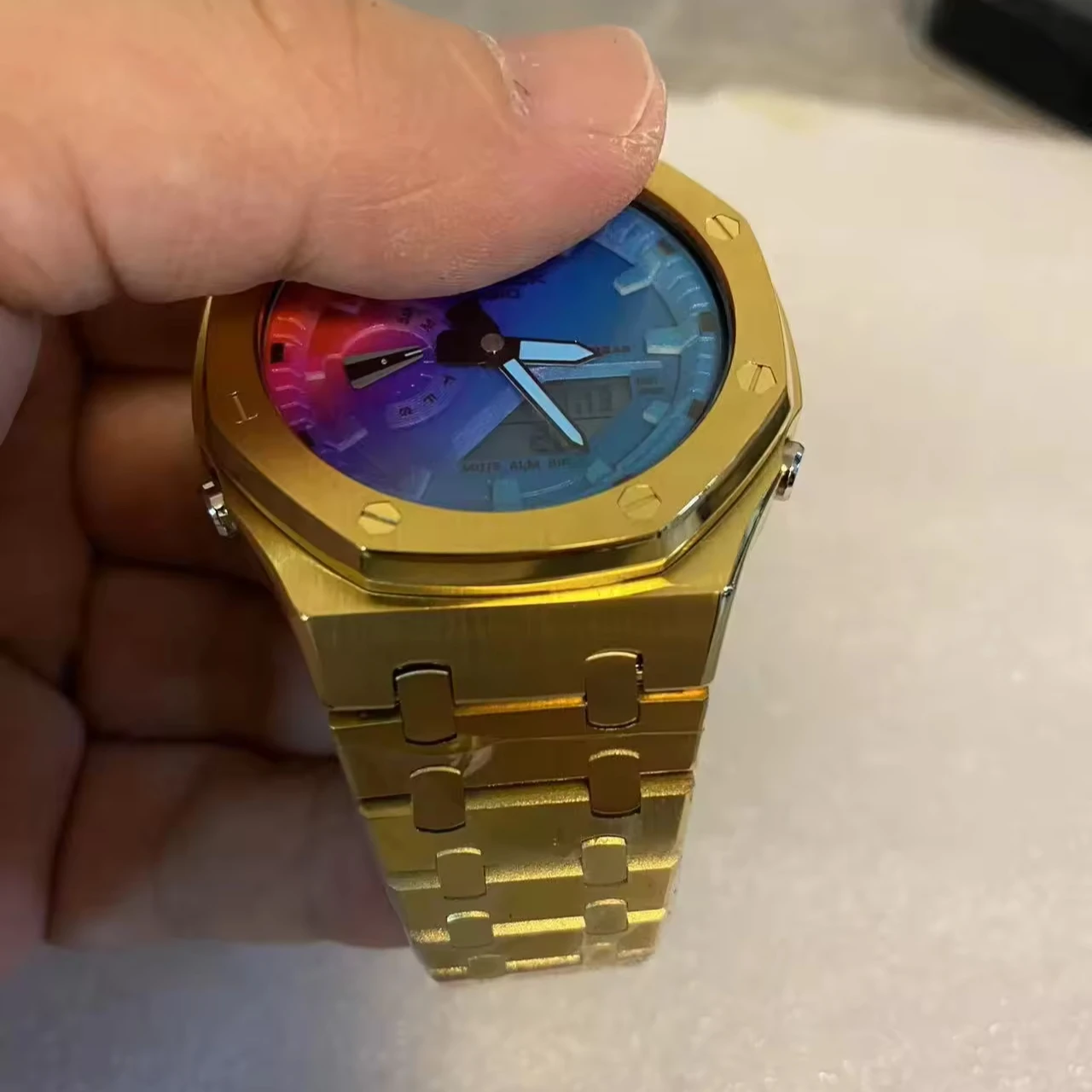 Metal Steel Band Customization watches for g series shock  bracelet ga2100 Modified Parts Change Case Strap bands smart watch