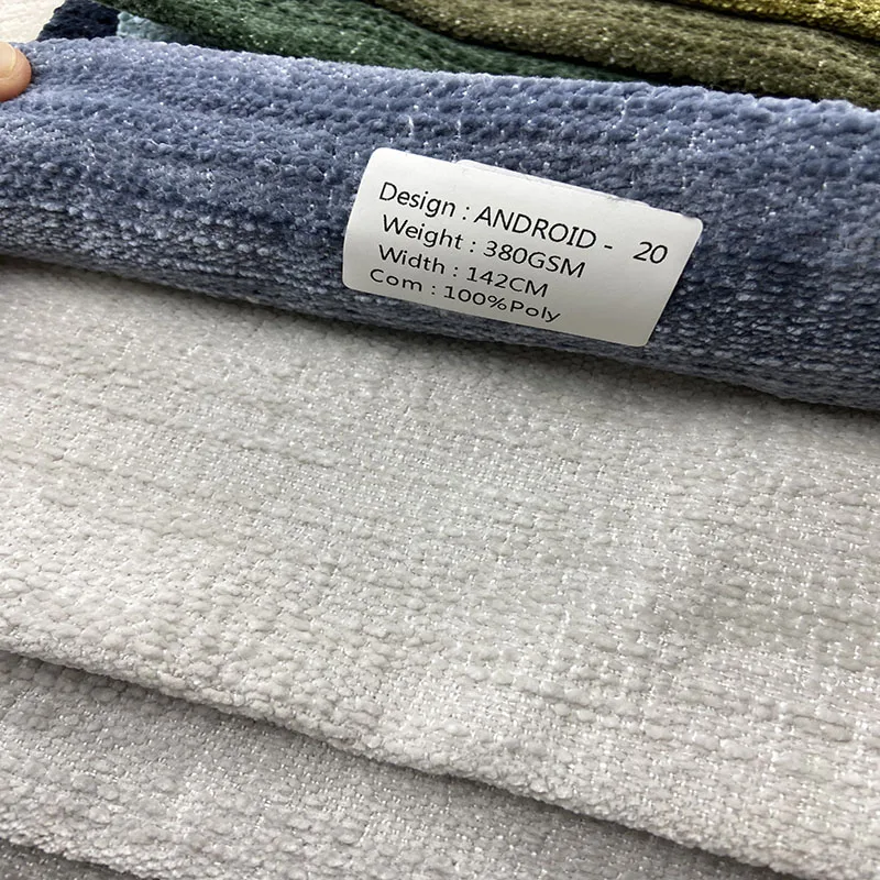 wholesale manufacturer upholstery fabric thick lines woven chenille curtain sofa fabric
