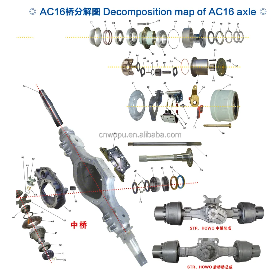 4*180*39 teeth Howo truck parts differential case  flange AZ9014320015 for Shacman M3000 F3000 truck Axle Angle tooth flange
