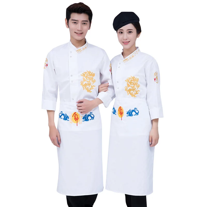 Оптовая продажа с фабрики, новый стиль, одежда шеф-повара, пальто, униформа