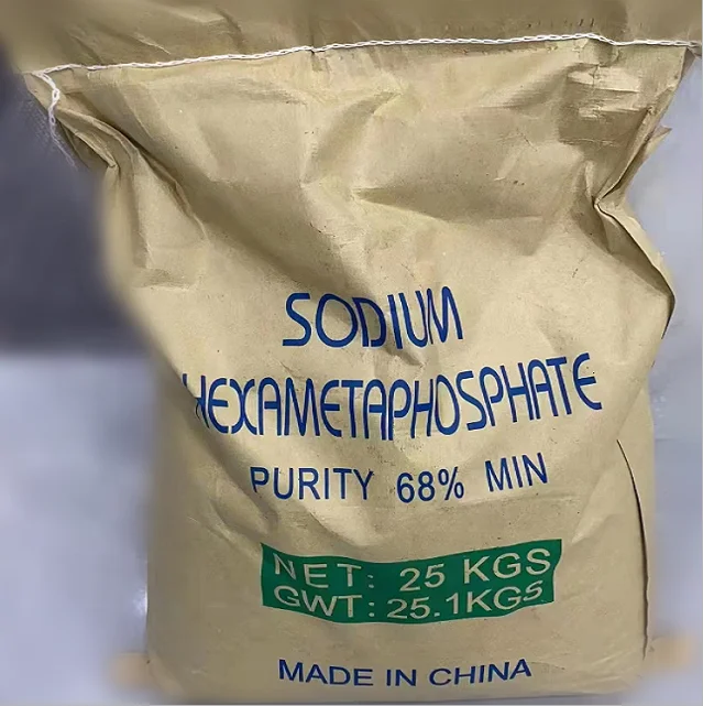 TECH GRADE SHMP 68%WHITE CRYSTAL SODIUM HEXAMETAPHOSPHATE SHMP 68%