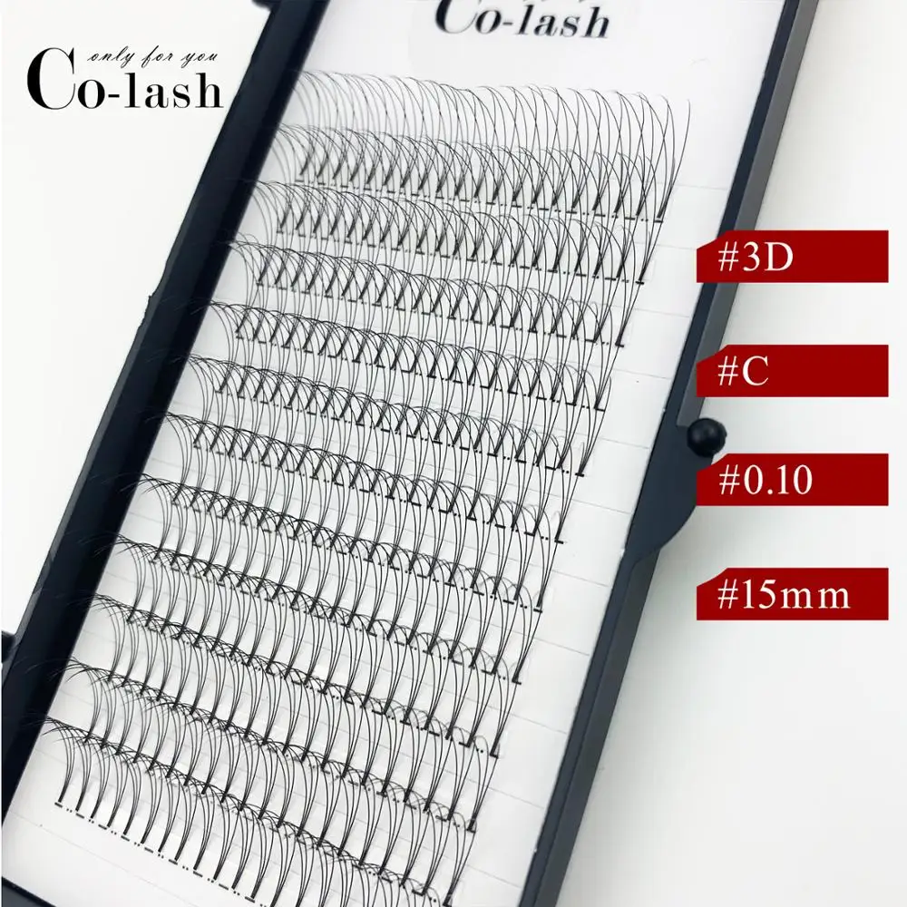 
100% Mink Eyelash Extension 3d Pre Glued Pre Made Fan 