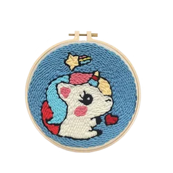 DIY Punch Needle Cross Stitch Embroidery Kit DIY Craft Punch Handwork Set