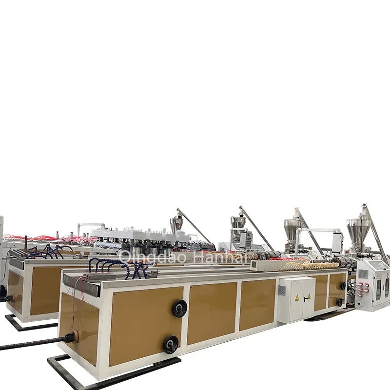 Wood Plastic WPC Machine PE WPC Decking Profile Extrusion Line PVC WPC Door Panel Making Machine