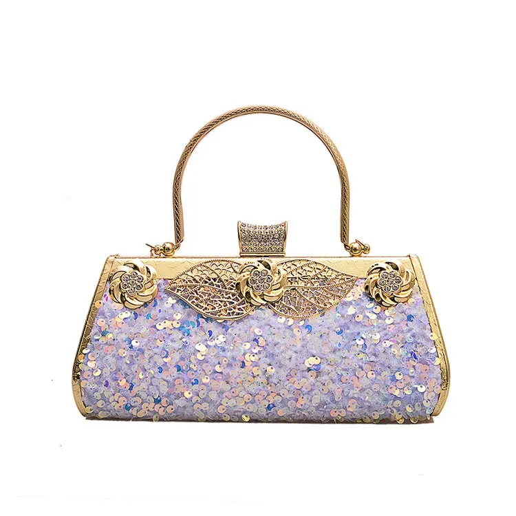 
Wholesale Sequin Lady Bags Elegance Women Evening Bag Fashion Clutch Handbag Purse for Woman 