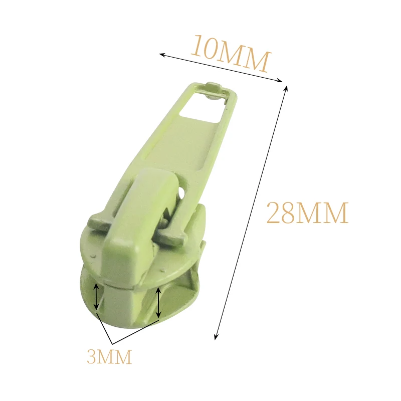 OCO Factory Wholesale Stock Color #5 Zipper Puller For Bag Auto Lock Slider Colorful Nylon Zipper Slider