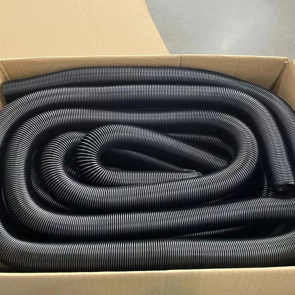 PVC Steel Vacuum Cleaner Hose Flexible Suction Industrial Extension Reel Vacuum Cleaner Hose