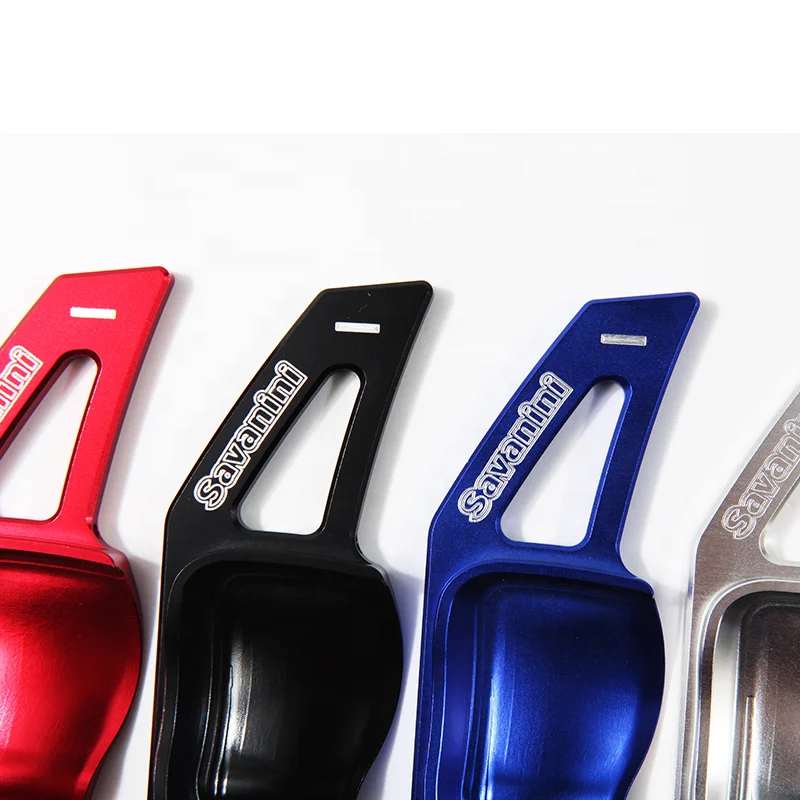 Savanini Aluminum Steering Wheel Shift paddle Shifter Extension for Volkswagen Tiguan Golf GTI MK6 MK5 CC Seat Leon PQ35 PQ46