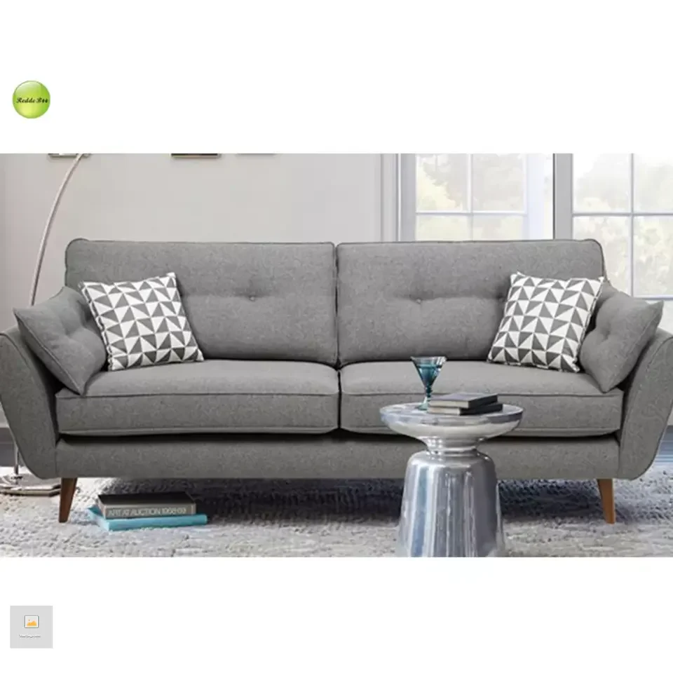 Manufacturer Wholesale Comfortable Three Seater Fabric Sofa Furniture Suitable For Living Room