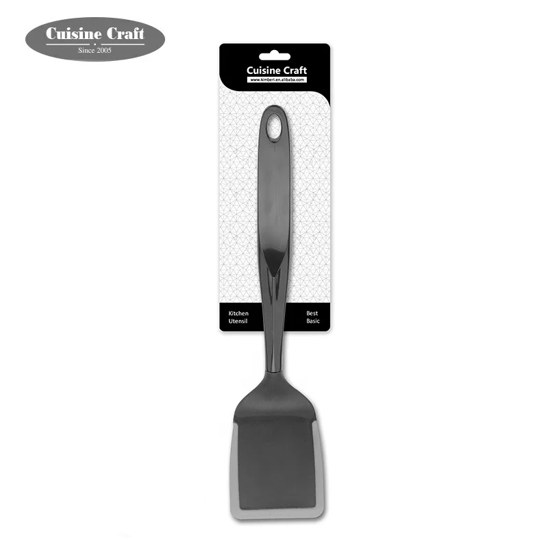 Best selling New design heat resistant fish turner Nylon kitchen cooking slotted turner spatula with silicone edge