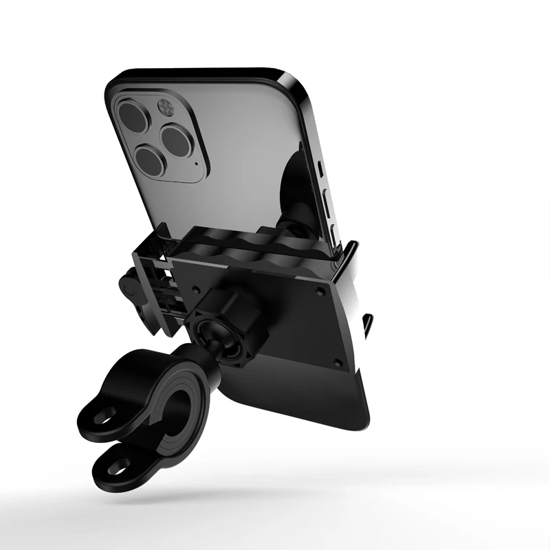 
Factory wholesale Universal Metal Bicycle Mobile Phone Holder Secure GripZinc alloy 360 degree rotation RoHs Certificate 