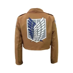 wholesale  Japanese Anime Jacket  Shingeki No Kyojin Cosplay Costume  Brown Coat Women Man Adults Attack On Titan