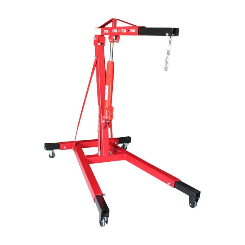 1 ton 2 ton Engine Crane Lifting Tools Car Shop Crane Portable Vehicle Engine Hoist