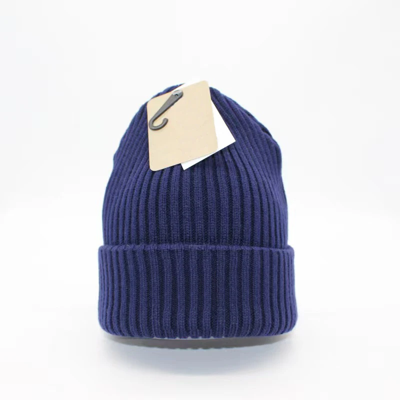 Autumn Winter Acrylic Knit Hat Unisex Cheap Plain Beanies Solid Fashion Sport Striped OEM Style Fabric Warm Piece Pattern Design