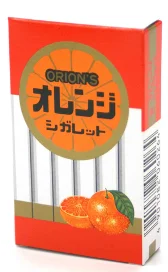 Japanese unique package and shape orange candy sour confectionery