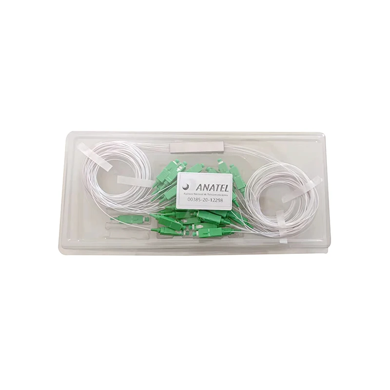 Mini tube Type  iptv 1m splice ftth Factory Price Plug-in Single Mode PLC Splitter 1x8 SC/APC