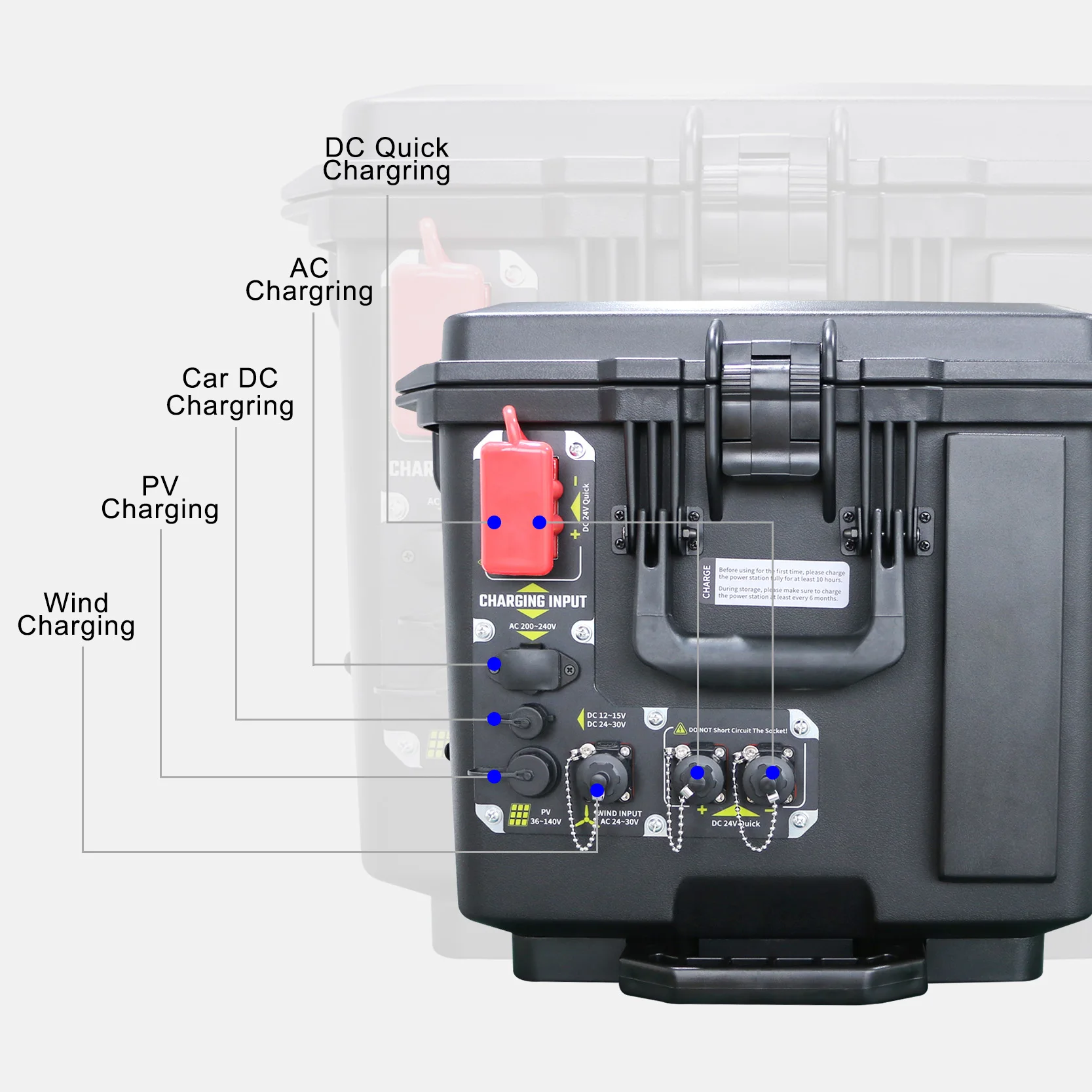 Durable LiFePO4 Battery Portable Power Station  4000W for Reliable Energy Supply