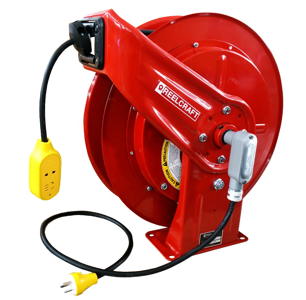 
L70100 Industrial Heavy Duty Metal Cable Reel,30m cable --REELCRAFT --Customized Reel 