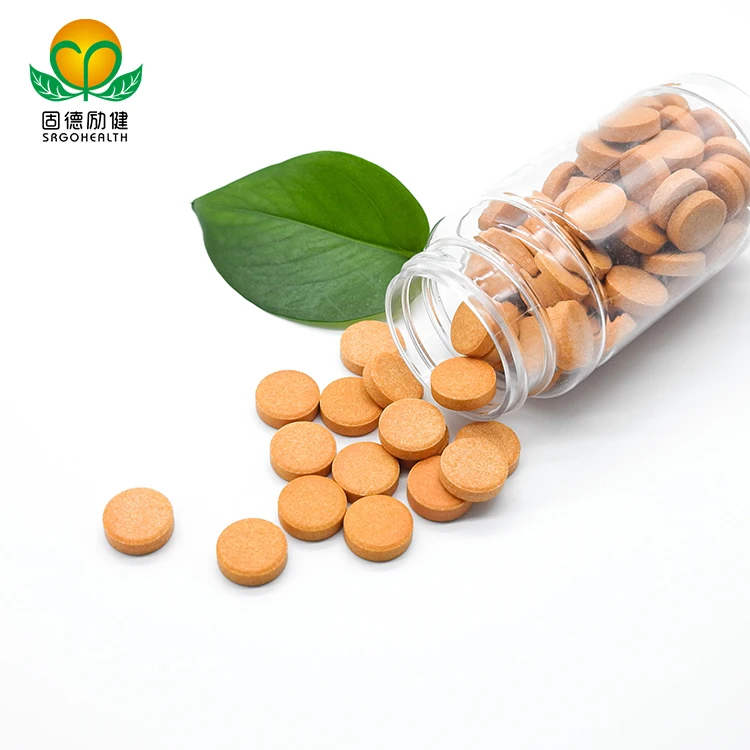 Immune System Booster Orange Flavor Pill 1500mg Chewable Vitamin C Tablet