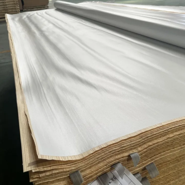 DR-LVP001 Frosty white Plywood Melamine Fancy Recon Wood Face Veneer Laminated Recon Veneer