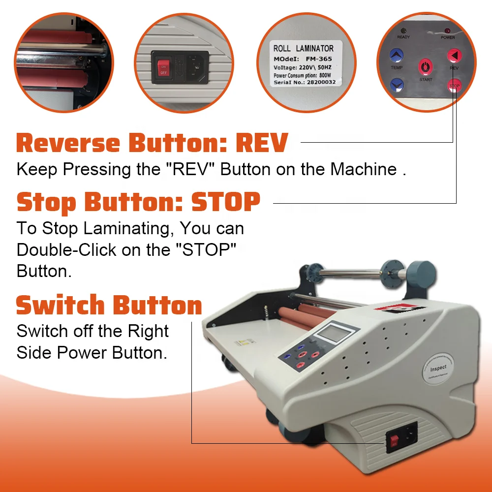factory new model bopp thermal film machine office Roll 365 lamination machine hot roll laminating machine with factory price