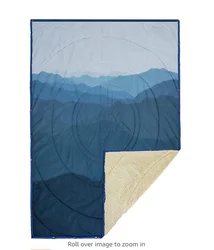 Customization Roll UP Warm Fleece Recycled Camp Blanket