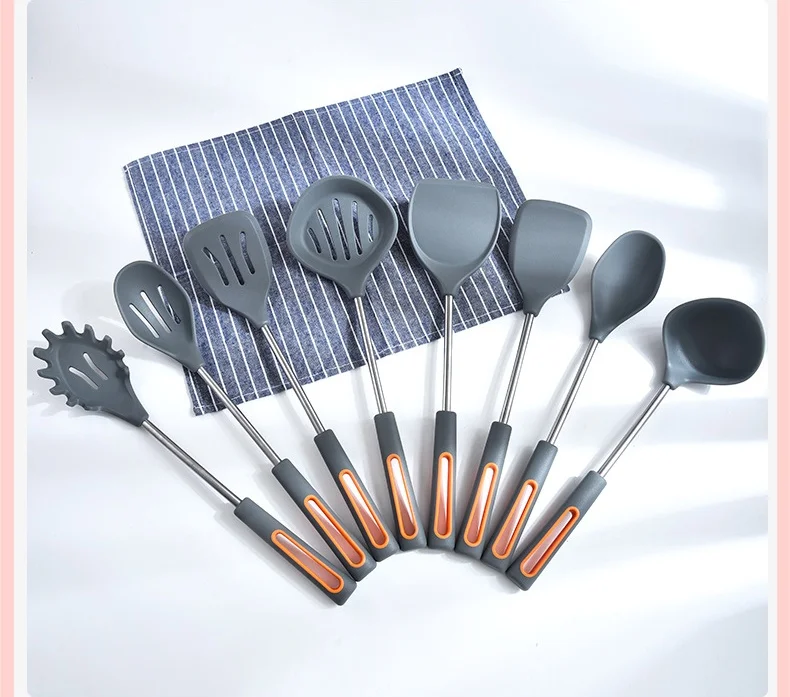 2020 new design silicone cooking set silicone kitchen utensil set Silicone kitchenware