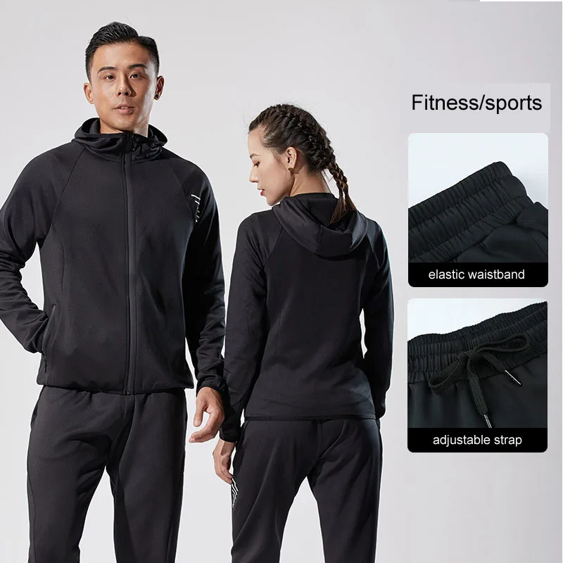 unisex sports suit fast dry comfortable jacket hooded casual fitness running jacket outdoor track suits men sport tracksuit