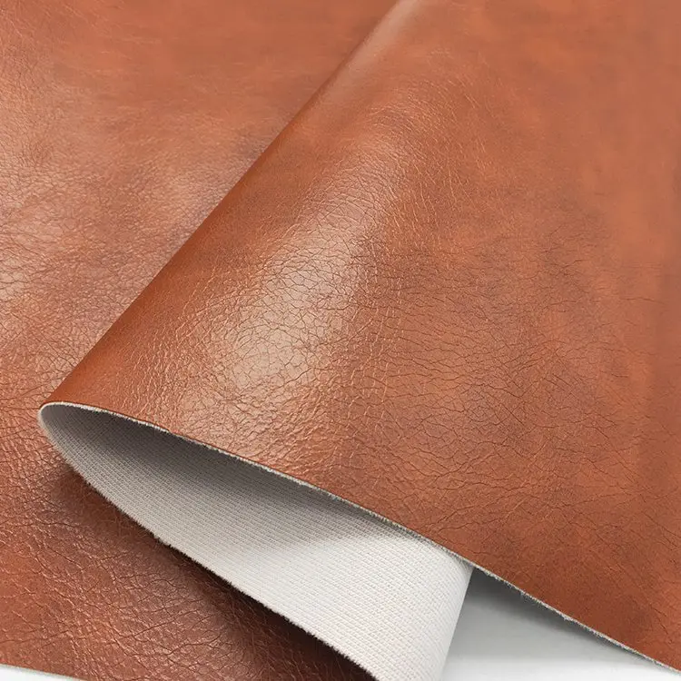PVC Leather Stock Wholesale Crack Skin PVC Artificial Oily Leather In Good Quality For Sofa waterproof anti-mildew