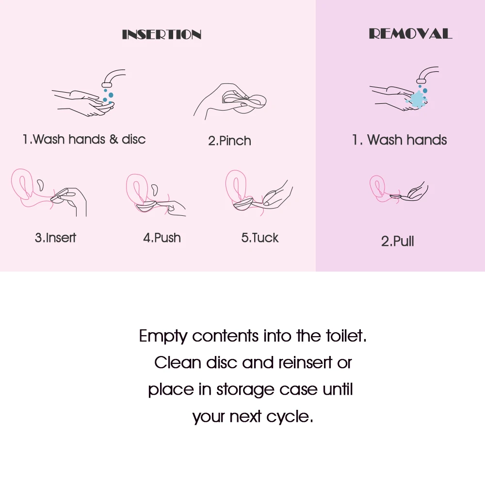 Wholesale Menstrual Disc Reusable Menstrual Disc Medical Grade Silicone Menstrual Disc