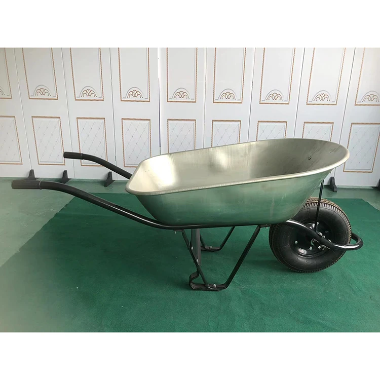 Wholesale High Quality 100 Litre Heavy Duty Garden Wheel Barrow Construction Wheelbarrow