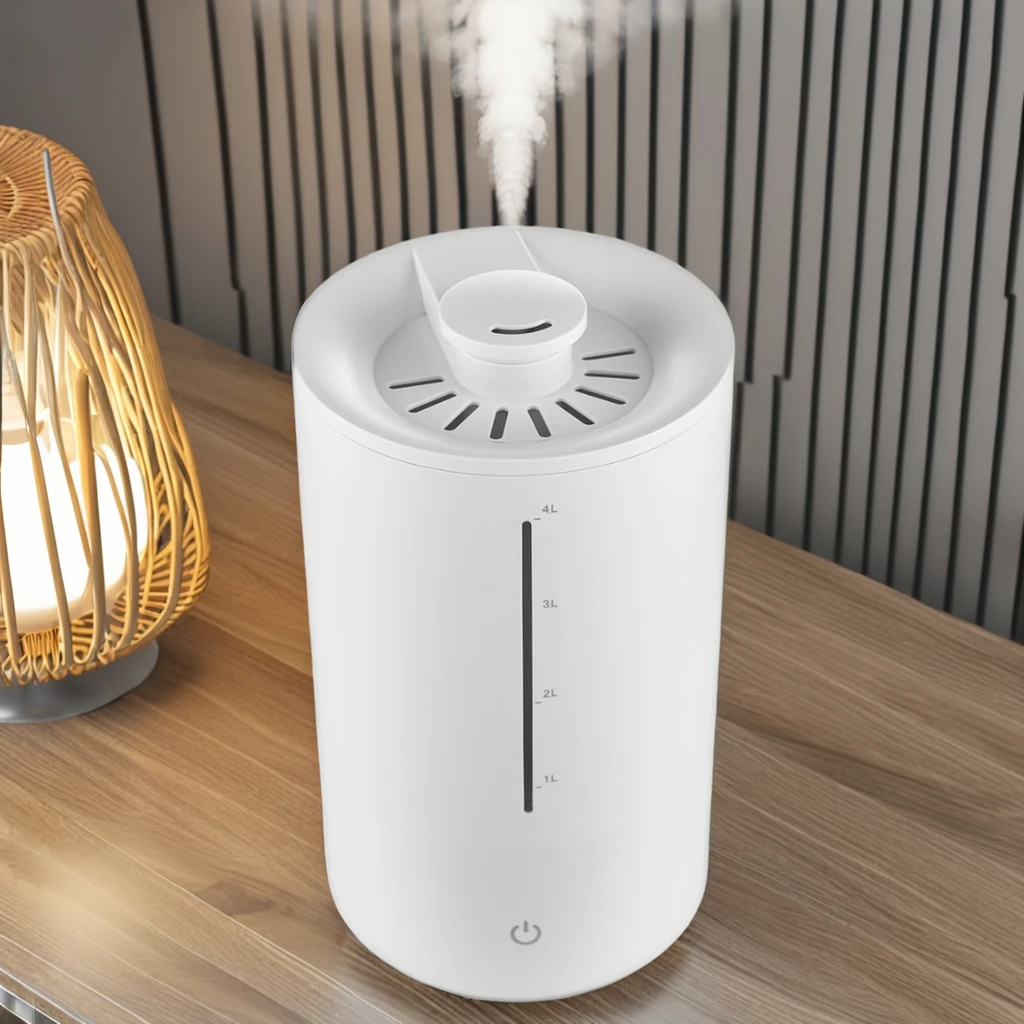 1-Year Warranty 4L Ultrasonic Evaporative Humidifier Home Office Hotel Aromatherapy Installation 5V Power Supply US