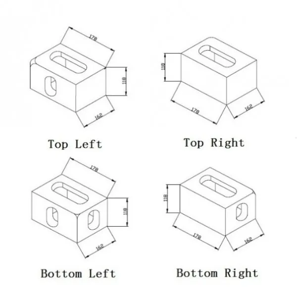 ISO 1161 Standard  Shipping Container Corner Castor Blocks Corner Fitting for Sale