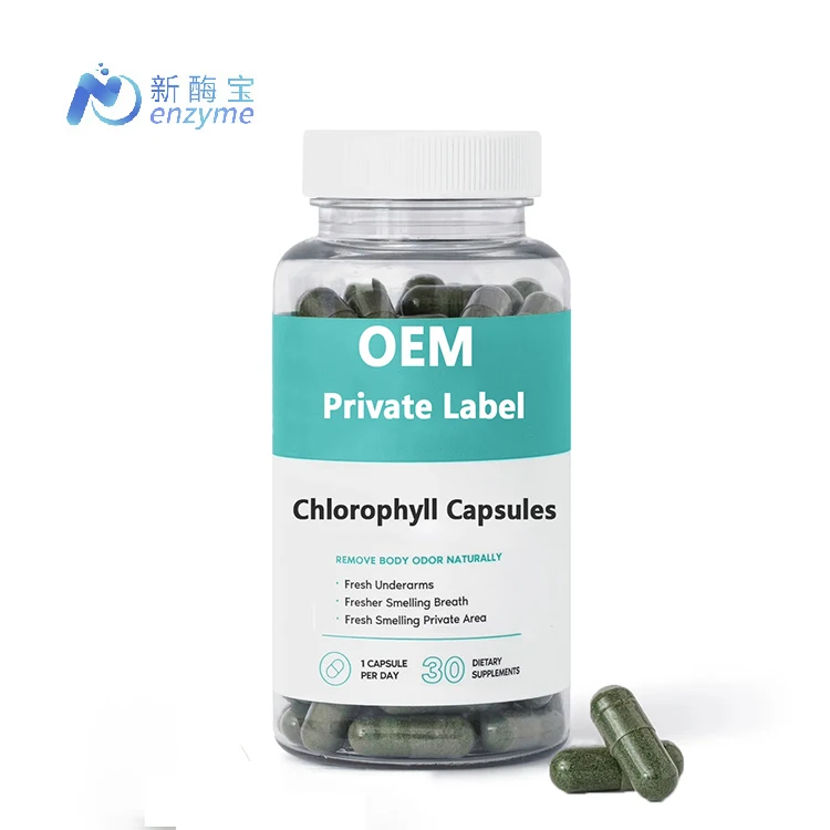 Novenzyme Supply OEM Private Label Sodium Copper Chlorophyll Capsules
