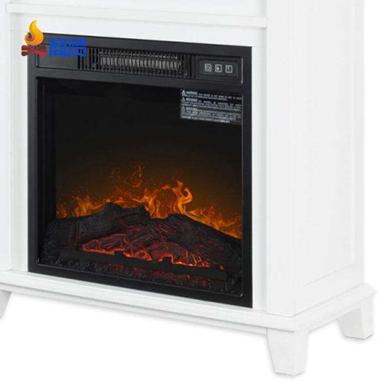 Decorative Wood LED Adjustable electric insert fireplace with mantel